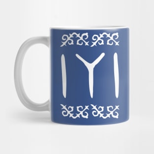 White Kayi Tribe Flag Symbol from Dirilis/Resurrection Ertugrul Mug